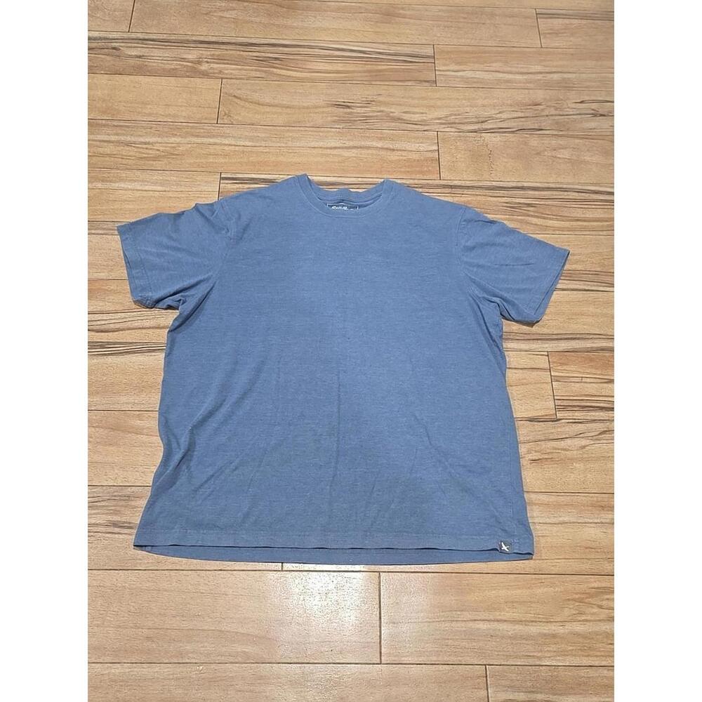 Eddie Bauer Classic Legendwash Solid Blue‎ Short Sleeve T-Shirts Size XL